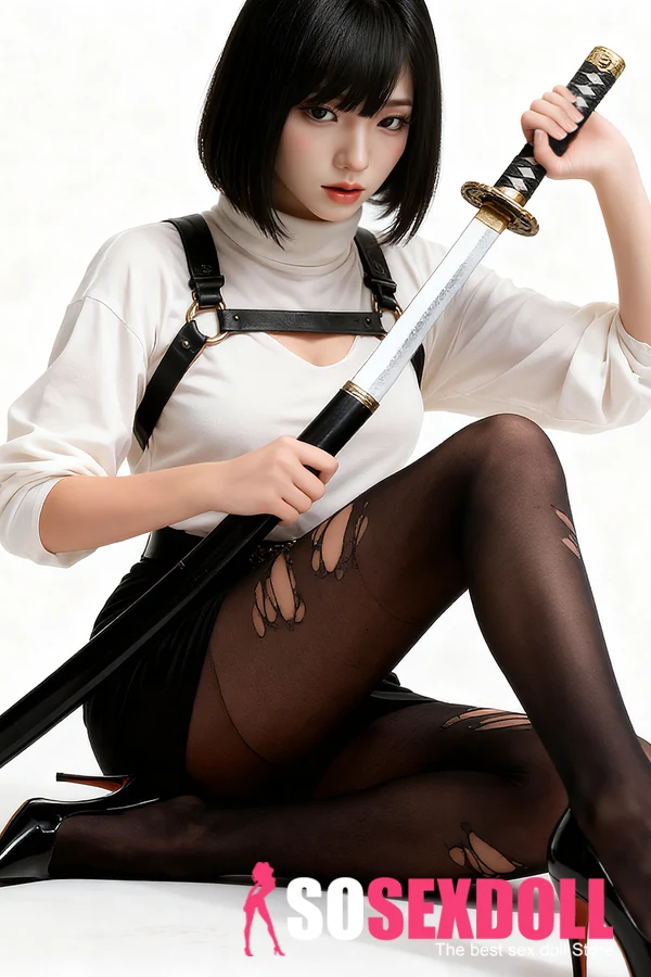 160cm SY Doll M26 白いシャツと黒いスカートの座り姿