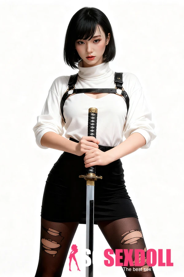 160cm SY Doll M26 刀を持った正面の着衣スタイル